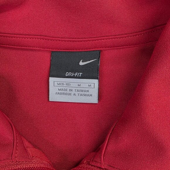 Nike Jacket Womens M Red Dri-Fit Track Full Zip Athletic Training Casual Stretch - Picture 3 of 12